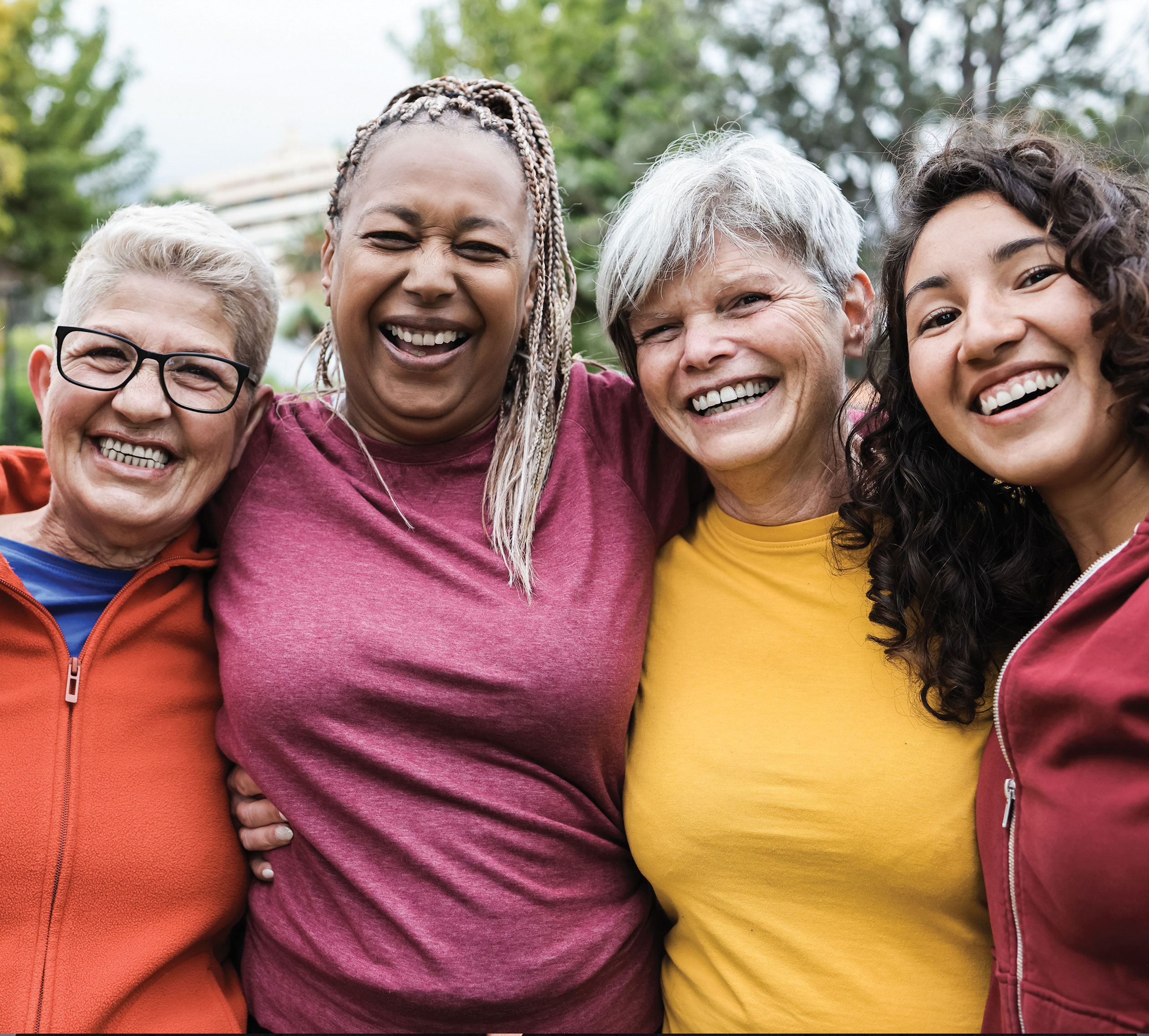 Group of women smiling